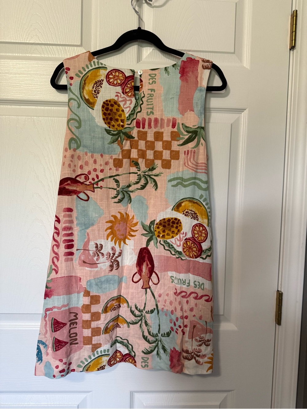 Anthropologie Paper Heart Linen Blend Sleeveless Shift Dress- M - Picture 3 of 6